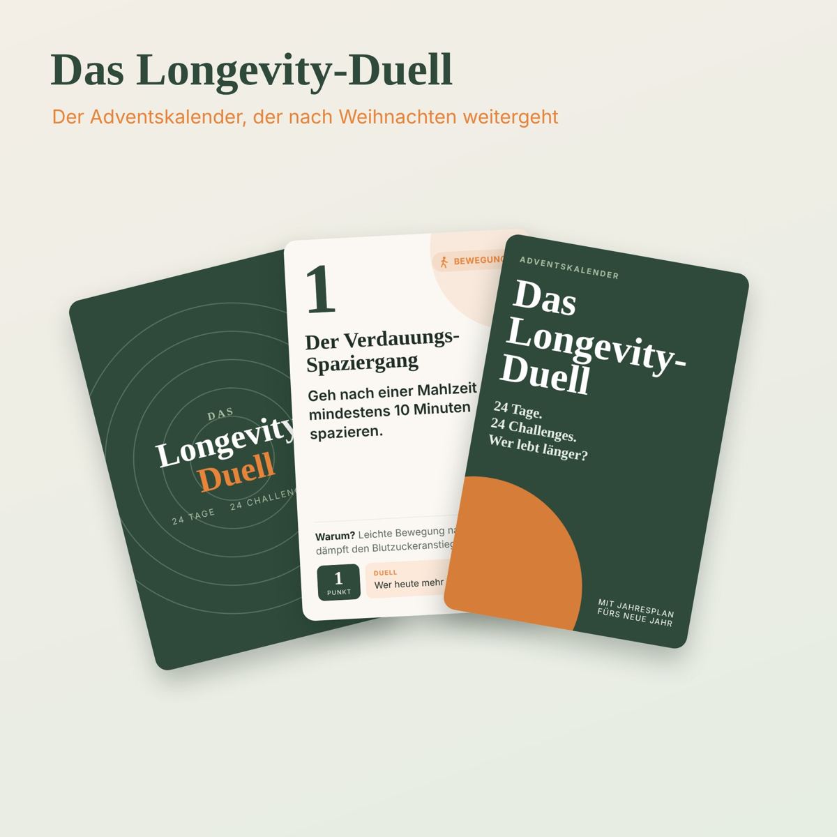 Karten des Longevity-Duells